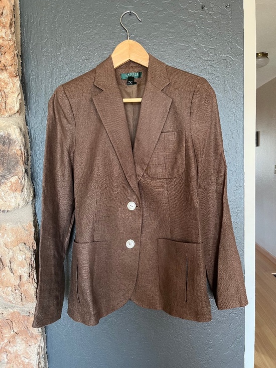 Ralph Lauren Jackets & Blazers - Ralph Lauren Petite Linen blazer 4P